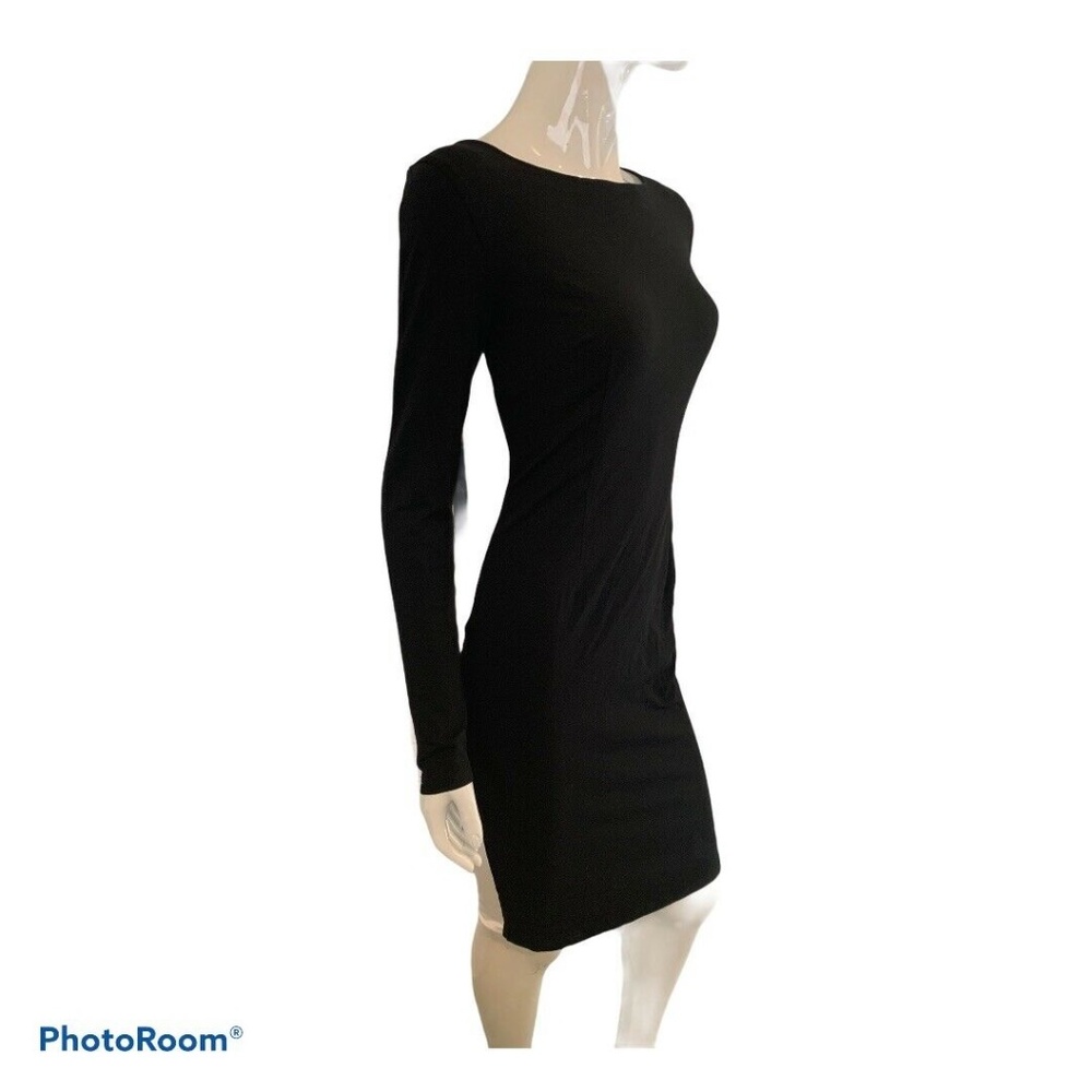 New Party pencil Stretch Black White Dress Medium